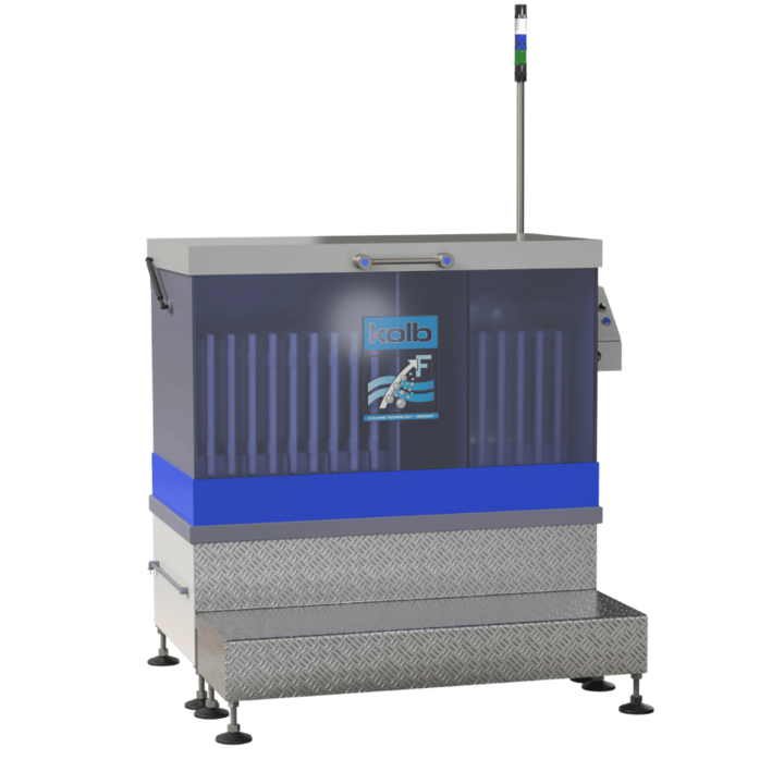 Front view of the kolb AF04 semi-automatic three-chamber cleaning system for maintenance cleaning