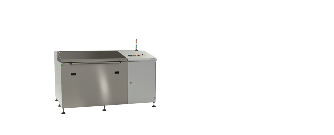 Front view of the fully automatic air-in-immersion cleaning system AF30 by kolb for maintenance cleaning